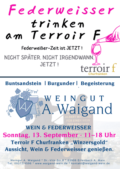 Federweißer trinken am Terroir F
