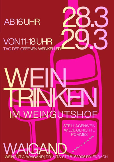 WeinTrinken in unserem Weingutshof