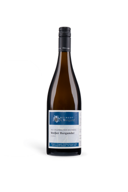 2021er Weisser Burgunder Kabinett Weingut A. Waigand - freigestellte Weissweinflasche