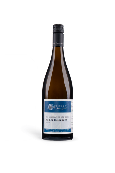 2021er Weisser Burgunder Kabinett Weingut A. Waigand - freigestellte Weissweinflasche