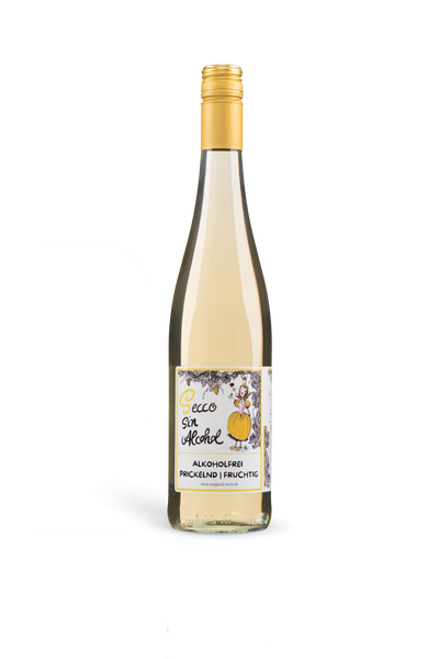 Secco sin Alcohol alkoholfrei Weingut A. Waigand - freigestellte Sektflasche