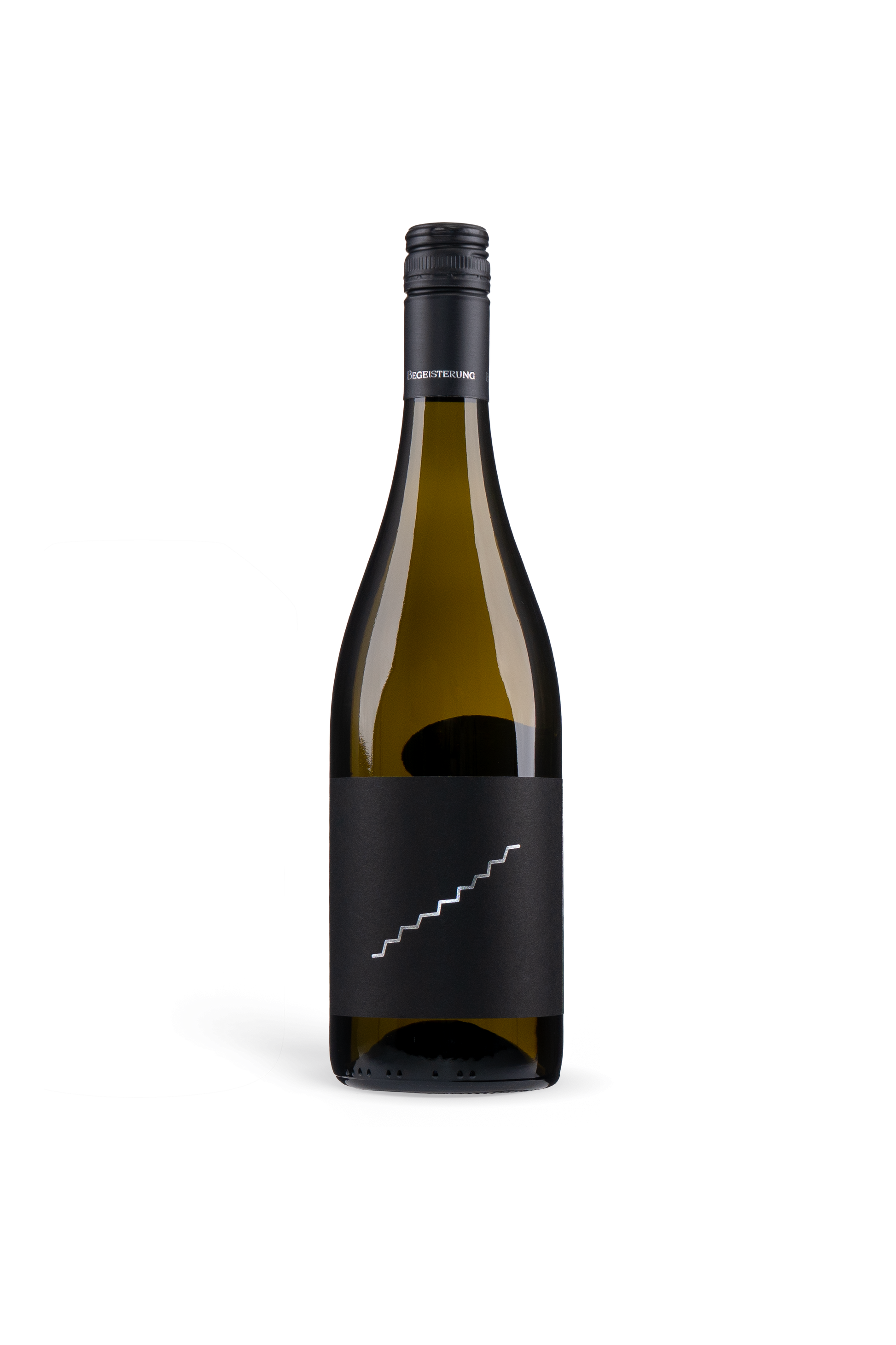 Weisser Burgunder FR Weingut A. Waigand - freigestellte Weißweinflasche PNG
